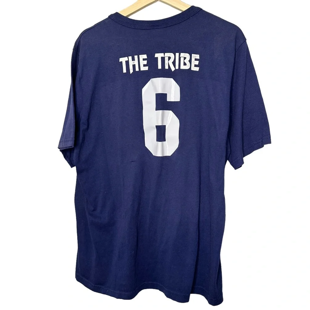 Vintage Majestic 80s Cleveland Indians MLB Genuine Merchandise Navy XL T-Shirt - Picture 4 of 6